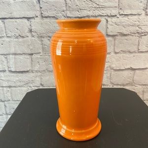 Fiesta Retired Tangerine Monarch Vase